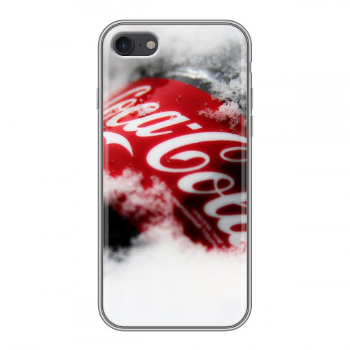 Дизайнерский силиконовый чехол для Iphone 7 Coca-cola