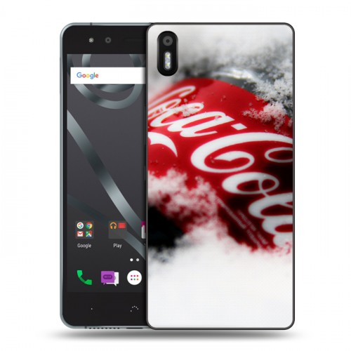 Дизайнерский пластиковый чехол для BQ Aquaris X5 Coca-cola