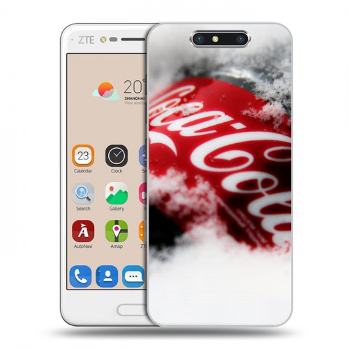 Дизайнерский пластиковый чехол для ZTE Blade V8 Coca-cola