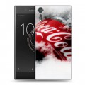 Дизайнерский пластиковый чехол для Sony Xperia XZs Coca-cola