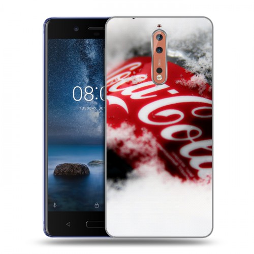 Дизайнерский пластиковый чехол для Nokia 8 Coca-cola