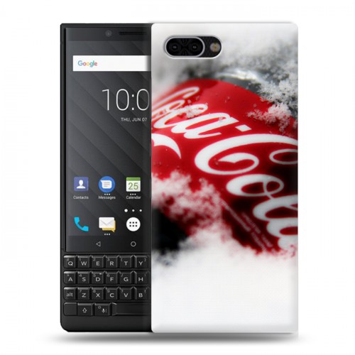 Дизайнерский пластиковый чехол для BlackBerry KEY2 Coca-cola