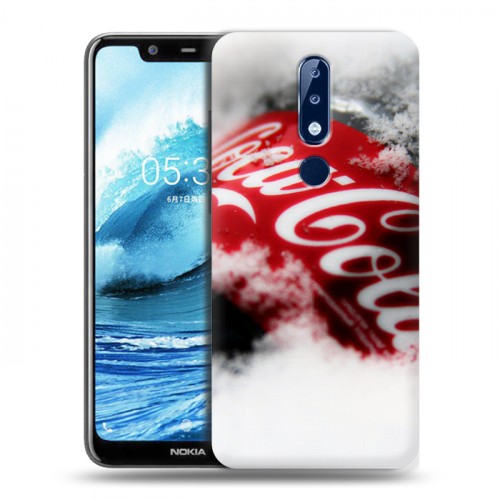 Дизайнерский силиконовый чехол для Nokia 5.1 Plus Coca-cola