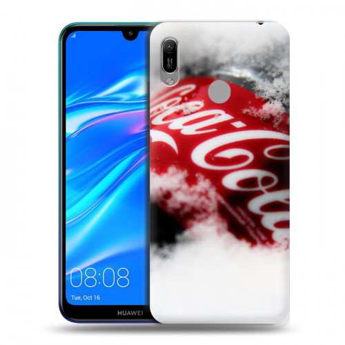 Дизайнерский пластиковый чехол для Huawei Y6 (2019) Coca-cola