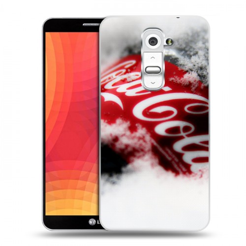 Дизайнерский пластиковый чехол для LG Optimus G2 Coca-cola