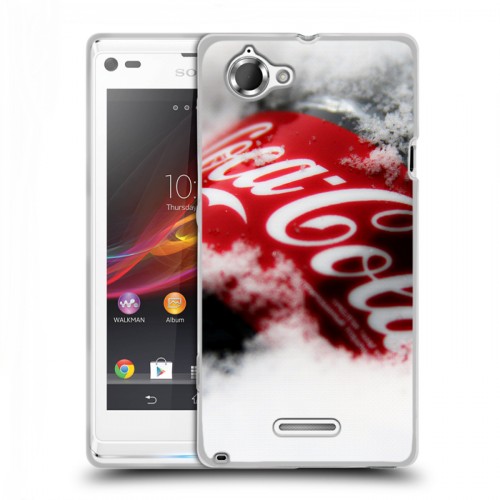 Дизайнерский пластиковый чехол для Sony Xperia L Coca-cola