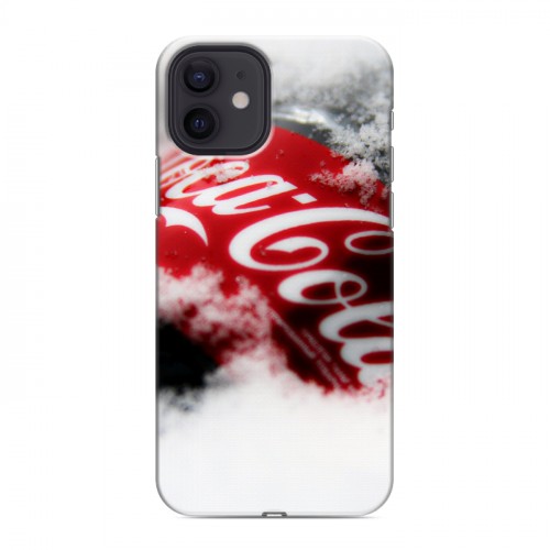 Дизайнерский силиконовый чехол для Iphone 12 Coca-cola