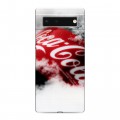 Дизайнерский пластиковый чехол для Google Pixel 6 Coca-cola