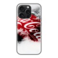 Дизайнерский силиконовый чехол для Iphone 15 Pro Coca-cola