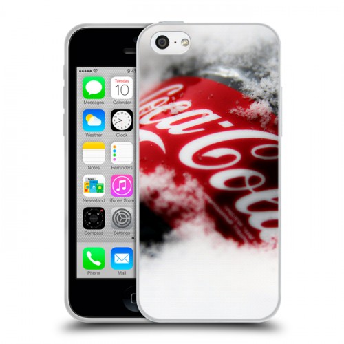 Дизайнерский пластиковый чехол для Iphone 5c Coca-cola