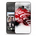 Дизайнерский пластиковый чехол для HTC Desire 700 Coca-cola