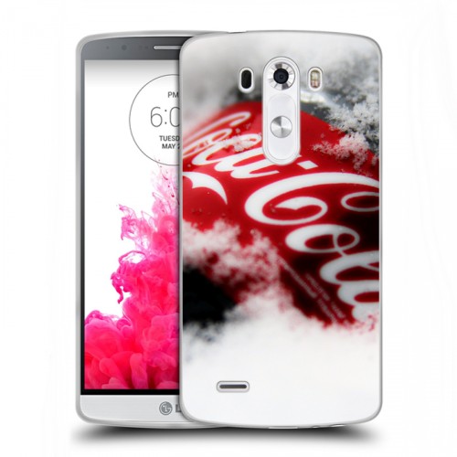 Дизайнерский пластиковый чехол для LG G3 (Dual-LTE) Coca-cola