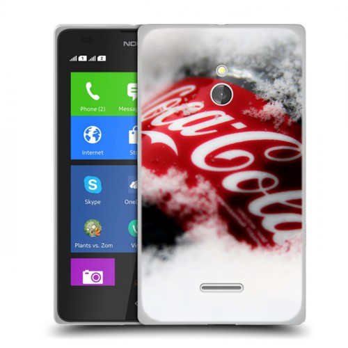 Дизайнерский силиконовый чехол для Nokia XL Coca-cola