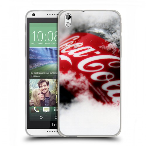 Дизайнерский пластиковый чехол для HTC Desire 816 Coca-cola