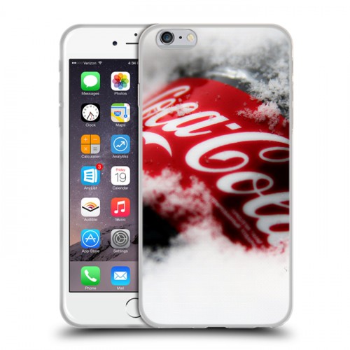 Дизайнерский силиконовый чехол для Iphone 6 Plus/6s Plus Coca-cola
