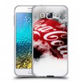 Дизайнерский пластиковый чехол для Samsung Galaxy E5 Coca-cola