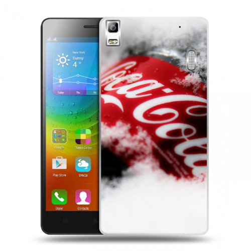 Дизайнерский пластиковый чехол для Lenovo A7000 Coca-cola