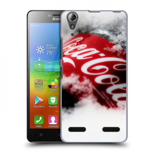 Дизайнерский пластиковый чехол для Lenovo A6000 Coca-cola