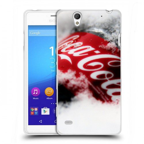 Дизайнерский пластиковый чехол для Sony Xperia C4 Coca-cola