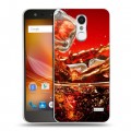 Дизайнерский пластиковый чехол для ZTE Blade X5 Coca-cola