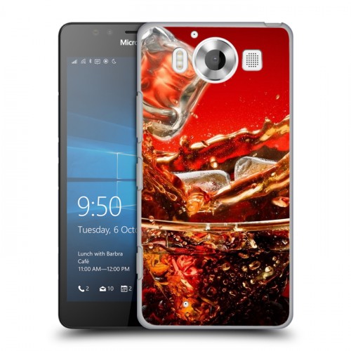 Дизайнерский пластиковый чехол для Microsoft Lumia 950 Coca-cola