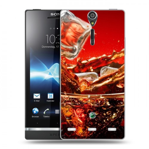 Дизайнерский пластиковый чехол для Sony Xperia S Coca-cola