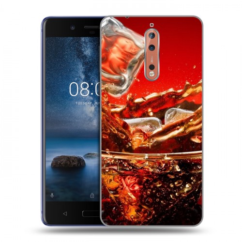 Дизайнерский пластиковый чехол для Nokia 8 Coca-cola