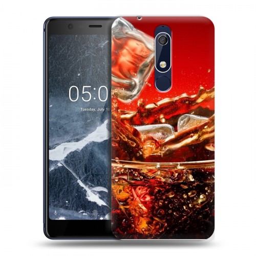 Дизайнерский пластиковый чехол для Nokia 5.1 Coca-cola