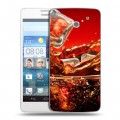 Дизайнерский пластиковый чехол для Huawei Ascend D2 Coca-cola