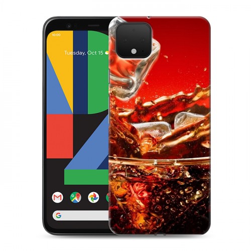 Дизайнерский пластиковый чехол для Google Pixel 4 Coca-cola