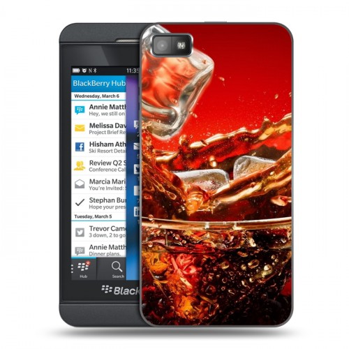 Дизайнерский пластиковый чехол для BlackBerry Z10 Coca-cola