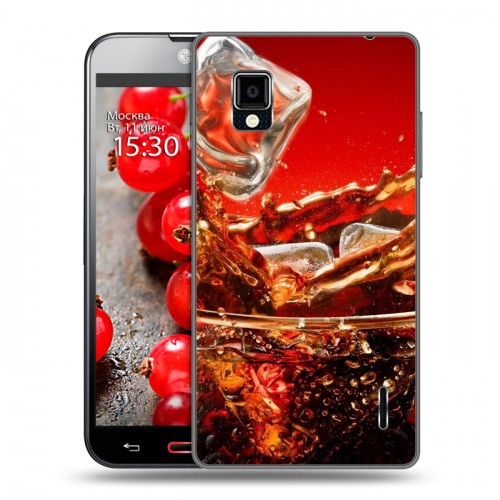 Дизайнерский пластиковый чехол для LG Optimus G Coca-cola