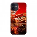 Дизайнерский пластиковый чехол для Iphone 12 Mini Coca-cola