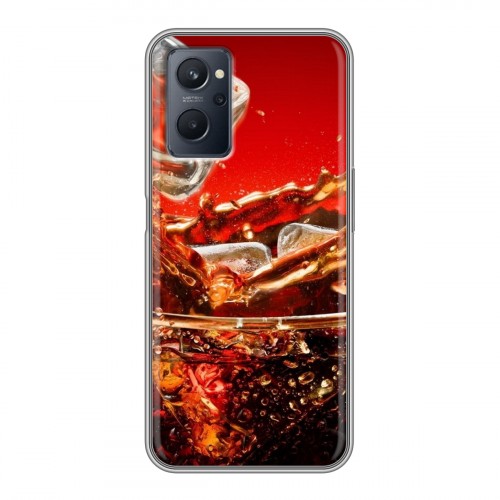 Дизайнерский силиконовый чехол для Realme 9i Coca-cola