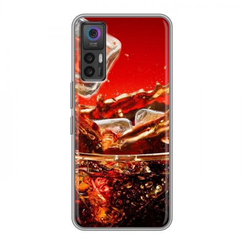 Дизайнерский силиконовый чехол для TCL 30 Coca-cola