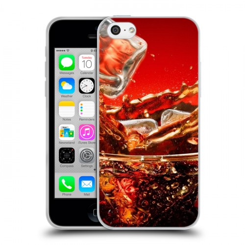 Дизайнерский пластиковый чехол для Iphone 5c Coca-cola