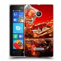 Дизайнерский пластиковый чехол для Microsoft Lumia 435 Coca-cola