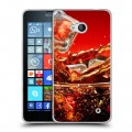 Дизайнерский пластиковый чехол для Microsoft Lumia 640 Coca-cola