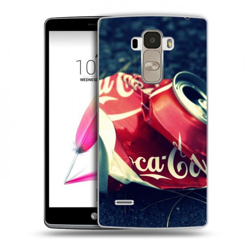 Дизайнерский пластиковый чехол для LG G4 Stylus Coca-cola