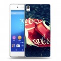 Дизайнерский пластиковый чехол для Sony Xperia Z3+ Coca-cola