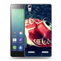 Дизайнерский силиконовый чехол для Lenovo A6010 Coca-cola