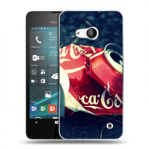 Дизайнерский пластиковый чехол для Microsoft Lumia 550 Coca-cola