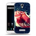 Дизайнерский пластиковый чехол для Doogee X6 Coca-cola