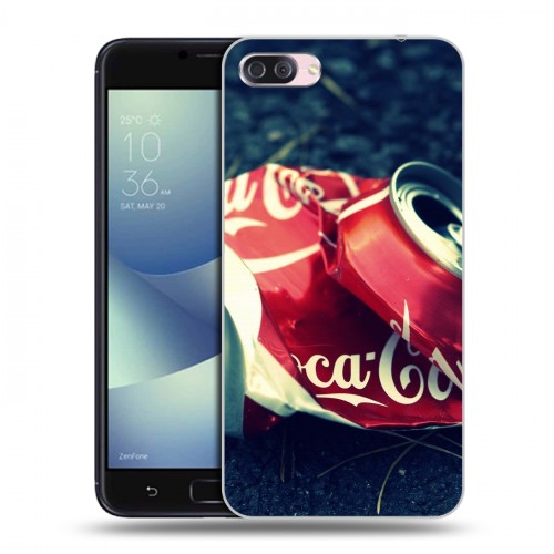 Дизайнерский пластиковый чехол для Asus ZenFone 4 Max Coca-cola