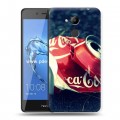 Дизайнерский пластиковый чехол для Huawei Honor 6C Pro Coca-cola