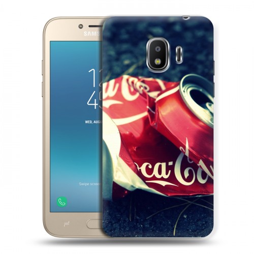 Дизайнерский пластиковый чехол для Samsung Galaxy J2 (2018) Coca-cola