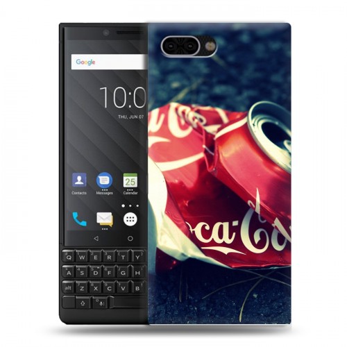 Дизайнерский пластиковый чехол для BlackBerry KEY2 Coca-cola