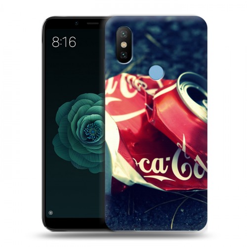 Дизайнерский силиконовый чехол для Xiaomi Mi A2 Coca-cola