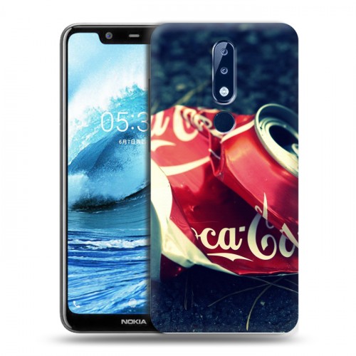 Дизайнерский силиконовый чехол для Nokia 5.1 Plus Coca-cola