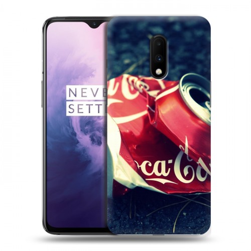 Дизайнерский пластиковый чехол для OnePlus 7 Coca-cola